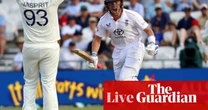 England v India: first men’s cricket Test, day three – live