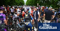Giro d’Italia stage neutralised after crash forces Hindley to abandon race