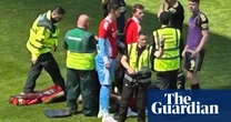 ‘Totally unacceptable’: Aberdeen player struck on head by seat thrown by own fans