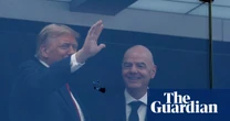 Donald Trump arrives by helicopter to attend World Cup final alongside Gianni Infantino