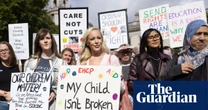 ‘Our children matter’: parents protest against government’s Send reform plans
