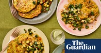 Meera Sodha’s vegetarian recipe for Beijing-style courgette pancakes with hot honey cucumbers | Meera Sodha recipes