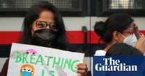 ‘I can’t breathe in this city’: inaction over Delhi’s suffocating pollution sparks rare protest