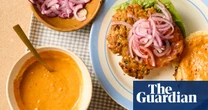 Honey & Co’s recipes for smashed chicken burgers and grilled asparagus salad