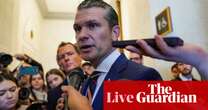 Trump’s defense pick Pete Hegseth faces scrutiny over sexual assault claims and attacks on UN and Nato – US politics live