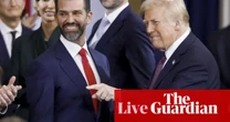 Donald Trump Jr says ‘maybe one day’ when asked if would ever run for president – US politics live