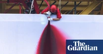 Huge ‘Butchered’ artwork installed on North Sea gas rig by Greenpeace activists