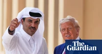 US justice department sued over release of legal memo regarding Trump’s luxury jet gift from Qatar