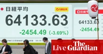 Stock markets fall and oil jumps as Middle East conflict intensifies and AI boom falters – business live