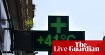 Europe heatwave live: UK braces for record-breaking temperatures; Italy issues red alert for 16 cities