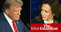 Kamala Harris puts Donald Trump on defensive in fiery debate – live US election updates