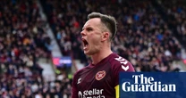 Hearts eight points clear after Lawrence Shankland finishes off Celtic