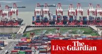 Asian stocks tumble on fresh US-China trade spat; Chinese exports top forecasts – business live