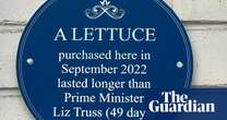 Blue plaque erected at Walthamstow Tesco to commemorate lettuce that outlasted Liz Truss