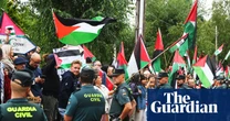 Vuelta a España: Egan Bernal wins stage 16 curtailed by pro-Palestinian protesters