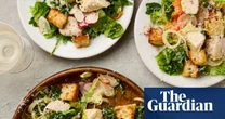 Theo Randall’s recipes for asparagus and rice frittata, and poached chicken salad with anchovy croutons