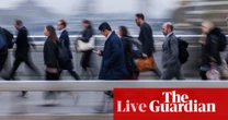 UK labour market ‘continues to weaken’ as unemployment rate rises and wage growth slows – business live