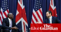 Lammy to host Vance in UK as Starmer denounces Israel’s plan to take control of Gaza City – UK politics live