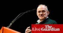 Ed Davey to attack ‘cruelty and stupidity’ of Trump administration in speech to Lib Dem conference – UK politics live