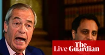 Reform UK accused by minister of talking ‘utter nonsense’ after Zia Yusuf implies Starmer trying to get Farage killed – UK politics live