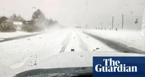 Texas sees snowploughs in May as ‘DVD-sized’ hailstones strikes state