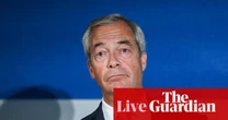 Nigel Farage to unveil plans for mass deportations if Reform UK wins next general election – UK politics live
