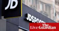 JD Sports warns of lower profits; pound rises amid pressure on Reeves – business live