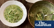 Rachel Roddy’s recipe for asparagus, pea and rice soup-stew | A kitchen in Rome