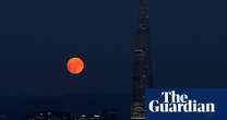 Rare blue supermoon lights up night skies globally – video