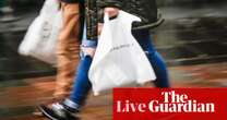 UK retailers report 2.2% drop in December footfall, ending ‘disappointing year’ – business live