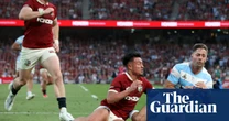 Lions handed wake-up call as Argentina hang on to edge thrilling win in Dublin