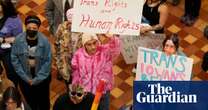 Protesters throng Iowa capitol to decry bill to roll back trans rights protections