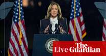 Biden clarifies ‘garbage’ comments as Harris makes closing speech in Washington – US election live