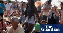 Sing along with the common people: Saturday at Glastonbury with Raye, Pulp and pop punters – photo essay