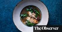 Nigel Slater’s recipe for greens and barley with ginger and anise broth