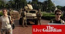 Protesters gather in Washington DC as federal law enforcement officers stop drivers – US politics live