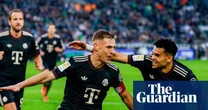 European football: Bayern’s lucky 13 as Kimmich breaks down 10-man Gladbach