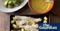 Rachel Roddy’s recipe for baked fish and potatoes with oregano and lemon mayonnaise | A kitchen in Rome