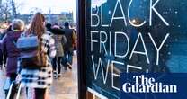 Black Friday online sales in UK rise by 12% but shops still feel the pinch