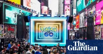 Pokémon Go fans gather in Times Square to celebrate 10 years of game – video