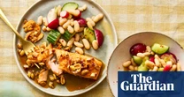 Rukmini Iyer’s quick and easy recipe for soy and peanut trout with smashed cucumber, radishes and beans | Quick and easy