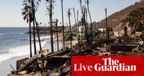 LA fires live: risk of ‘rapid fire spread’ as near hurricane-force winds forecast in some areas