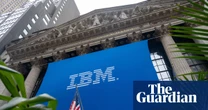 IBM loses quarter of its value as tech giant’s shares plunge and profits falter