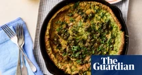 Georgina Hayden’s recipe for spinach, trout and caper dutch baby