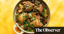 Nigel Slater’s recipe for chicken thighs with mushrooms and cider