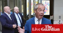 Labour says Reform UK ‘trying to divide communities’ ahead of Farage speech on crime - UK politics live