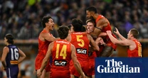 Gold Coast sink Fremantle in wild ending to claim club’s first AFL finals win
