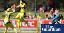 England squander big chance as Australia defend meagre total in Women’s Ashes ODI