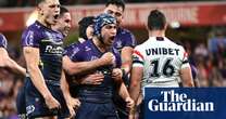 Jahrome Hughes leads way with hat-trick as Storm crush Roosters to reach NRL grand final