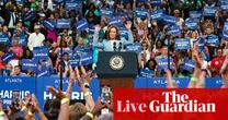 Kamala Harris to appear with running mate for first joint event on Tuesday – live updates